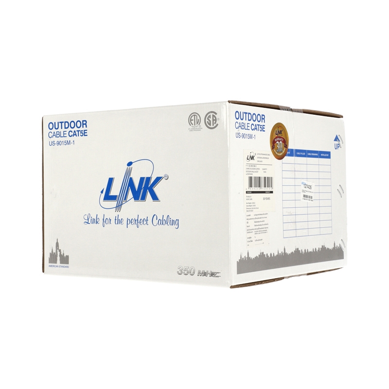 CAT5E UTP Cable (100m./Box) LINK (US9015M1) Outdoor Sling