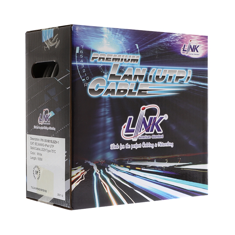 CAT5E UTP Cable (100m./Box) LINK (US9015LSZH1)