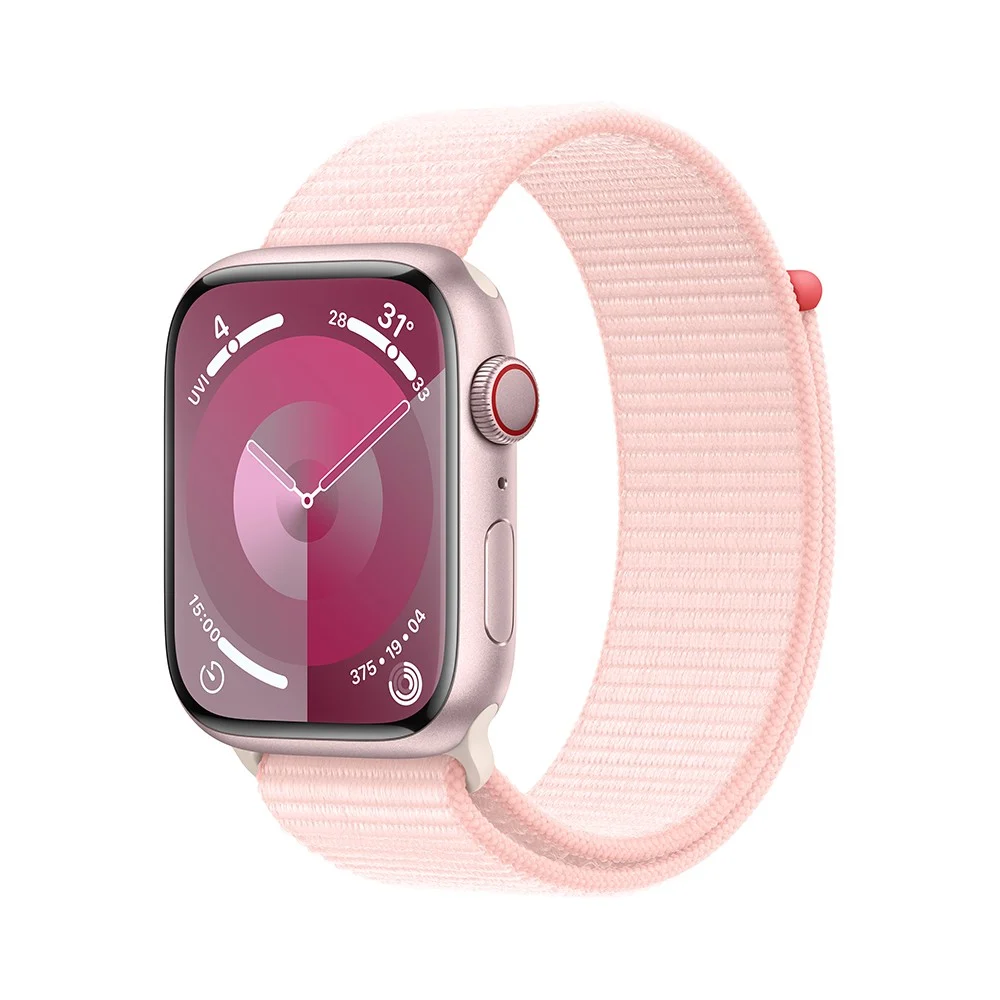 Apple_Watch_Series_9_CELL_45mm_Pink_Aluminum_Light_Pink_Sport_Loop_1-square_medium