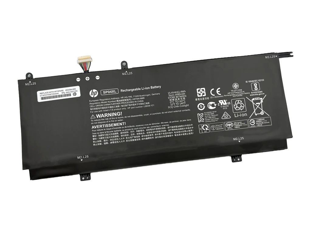 thumbnail image 2 of New Genuine OEM SP04XL Battery For HP Spectre X360 13-AP Series - 61.4Wh, 4-Cell Li-Ion 2 of 6