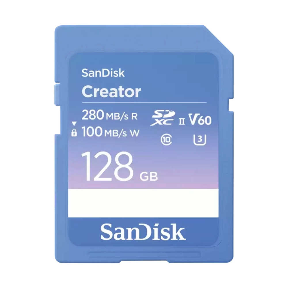 128GB SD Card SANDISK Creator SDSDXEP_128G_GNCIS _280MB_s_1