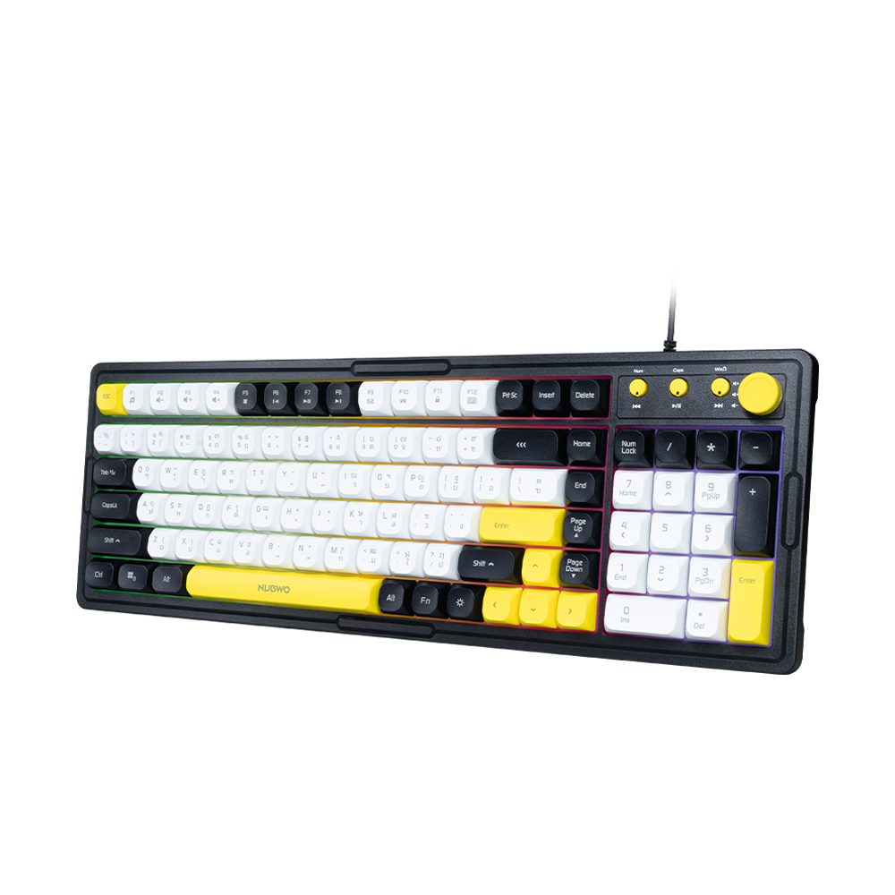 A0182975OK_ORI_3.jpg KEYBOARD NUBWO NK52 BLACK/YELLOW