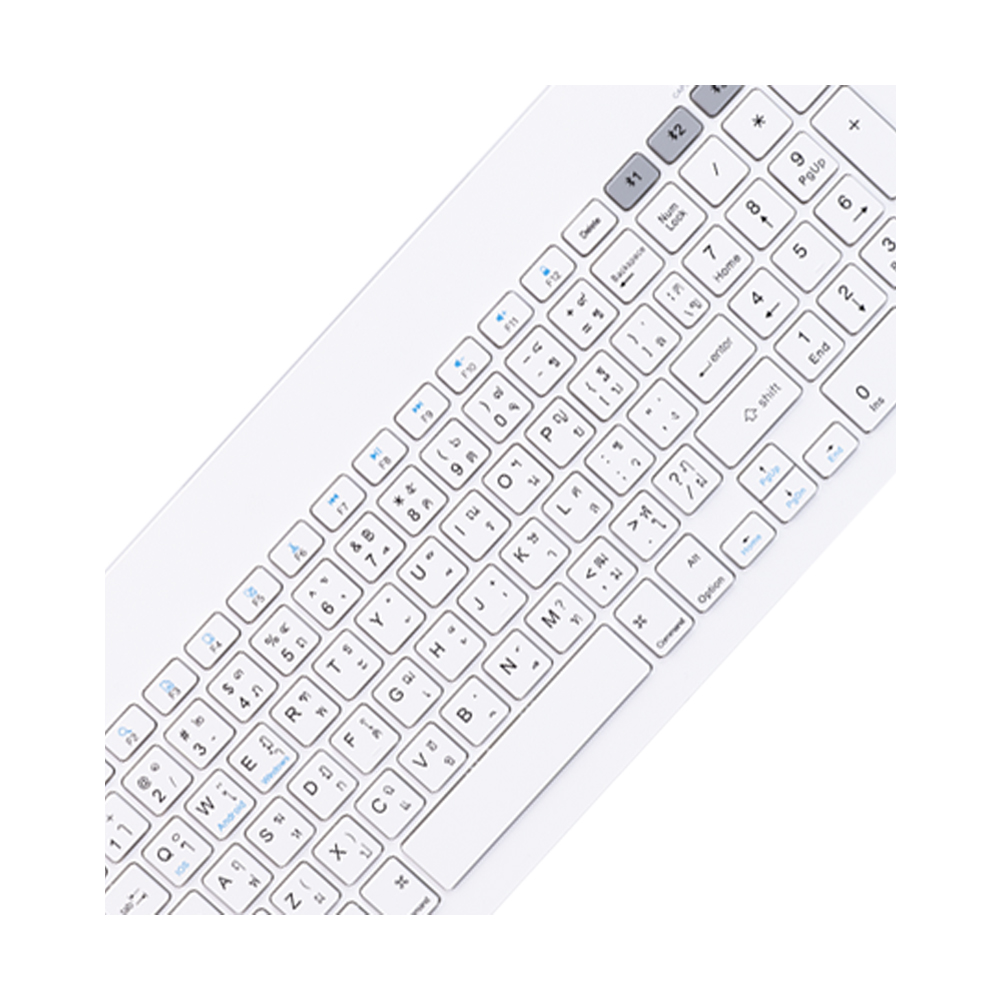 A0182977OK_ORI_2.jpg KEYBOARD WIRELESS NUBWO NKB112 WHITE (BLUETOOTH)